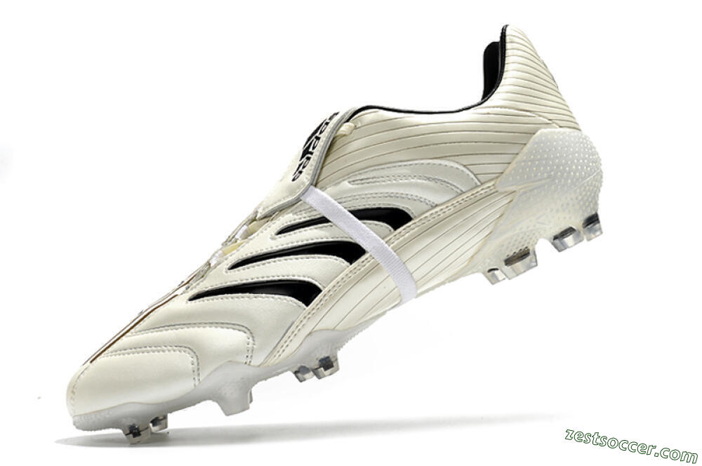 Adidas Predator Absolute 20 FG Low-Tops Soccer Cleats - White/Black 5