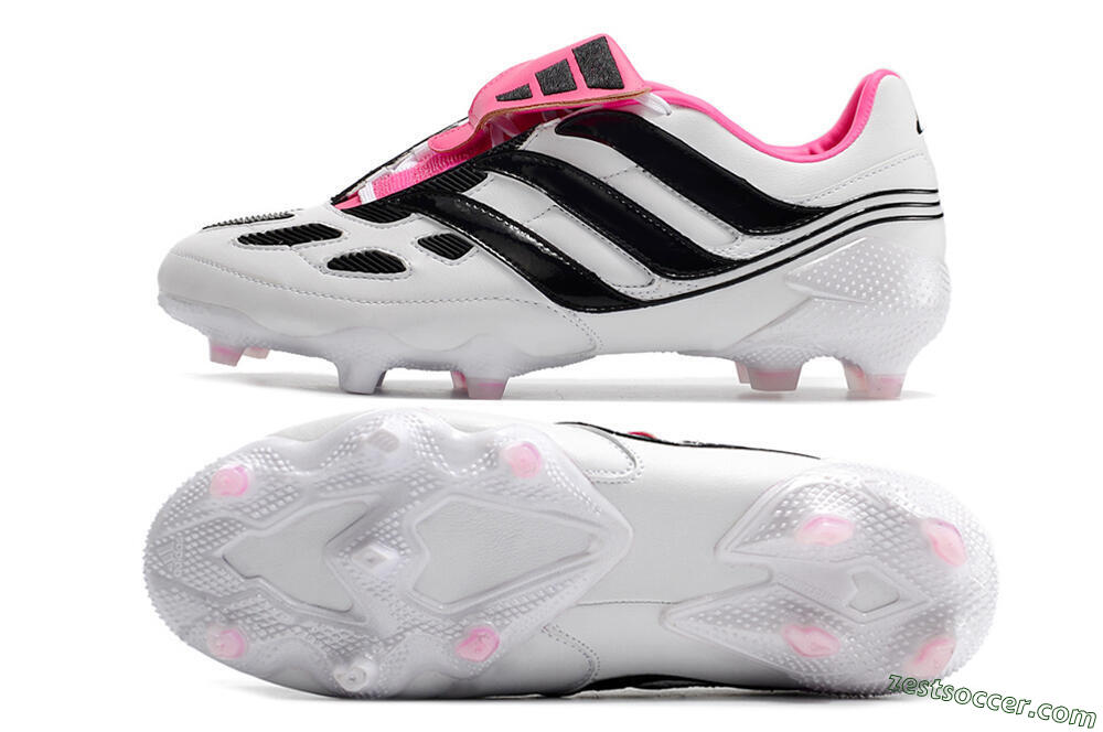 Adidas Predator Precision Archive Pack FG Low-Tops Soccer Cleats - White/Black/Pink 1