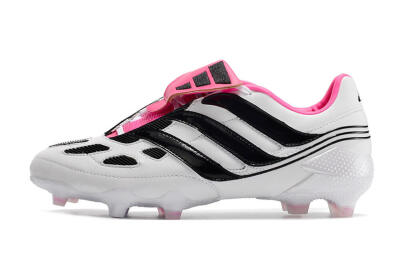 Adidas Predator Precision Archive Pack FG Low-Tops Soccer Cleats - White/Black/Pink