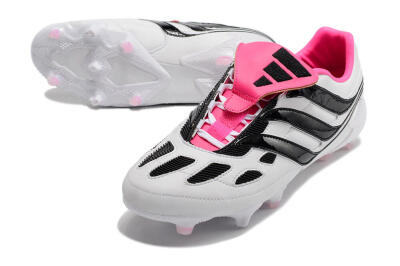 Adidas Predator Precision Archive Pack FG Low-Tops Soccer Cleats - White/Black/Pink