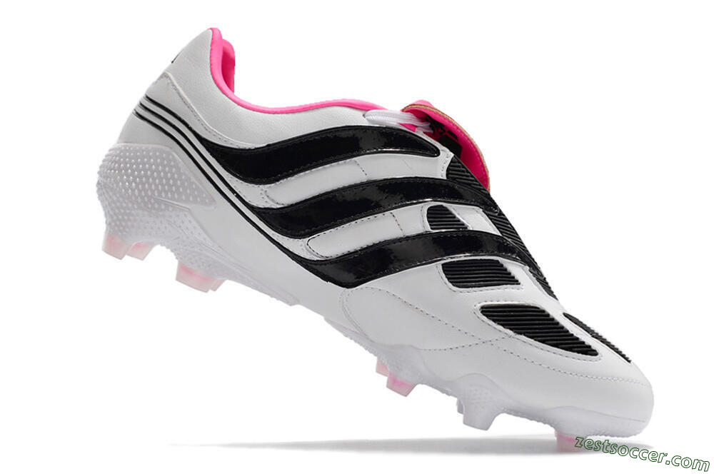 Adidas Predator Precision Archive Pack FG Low-Tops Soccer Cleats - White/Black/Pink 4