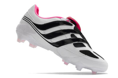 Adidas Predator Precision Archive Pack FG Low-Tops Soccer Cleats - White/Black/Pink