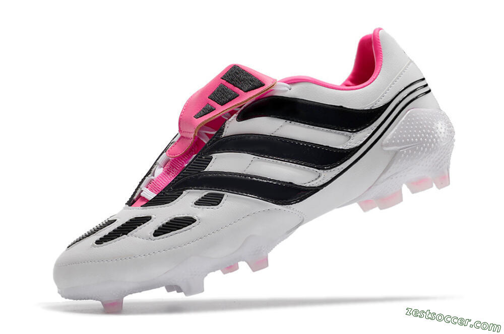 Adidas Predator Precision Archive Pack FG Low-Tops Soccer Cleats - White/Black/Pink 5