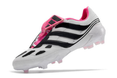 Adidas Predator Precision Archive Pack FG Low-Tops Soccer Cleats - White/Black/Pink