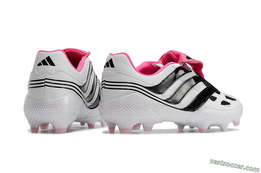 Adidas Predator Precision Archive Pack FG Low-Tops Soccer Cleats - White/Black/Pink 6
