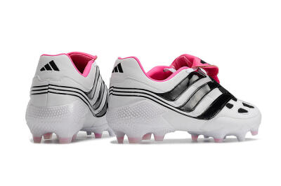 Adidas Predator Precision Archive Pack FG Low-Tops Soccer Cleats - White/Black/Pink