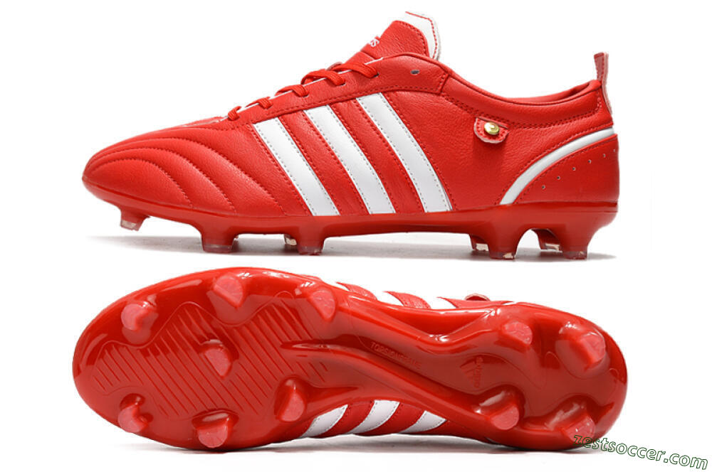 Adidas Adipure FG Low-Tops Soccer Cleats - Red/White 1