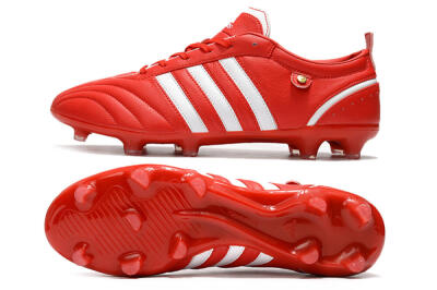 Adidas Adipure FG Low-Tops Soccer Cleats - Red/White