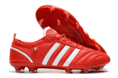 Adidas Adipure FG Low-Tops Soccer Cleats - Red/White