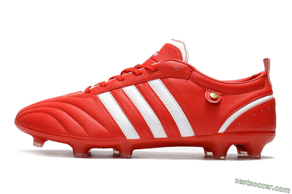 Adidas Adipure FG Low-Tops Soccer Cleats - Red/White 2