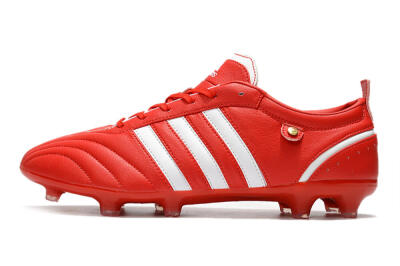Adidas Adipure FG Low-Tops Soccer Cleats - Red/White