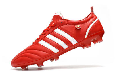 Adidas Adipure FG Low-Tops Soccer Cleats - Red/White
