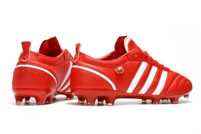 Adidas Adipure FG Low-Tops Soccer Cleats - Red/White