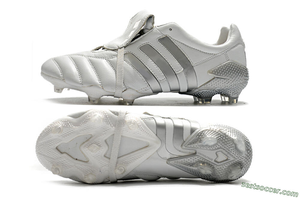 Adidas Predator 20+ Mutator Mania Tormentor FG Low-Tops Soccer Cleats - White/Silver 1