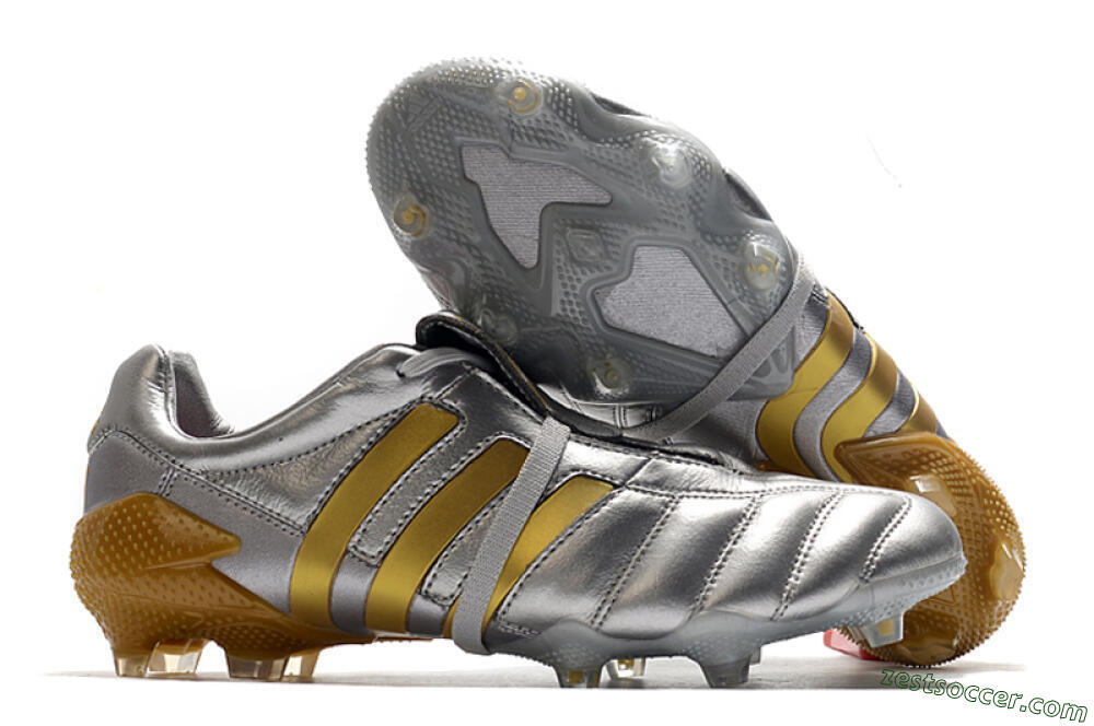 Adidas Predator 20+ Mutator Mania Tormentor FG Low-Tops Soccer Cleats - Silver/Gold 0