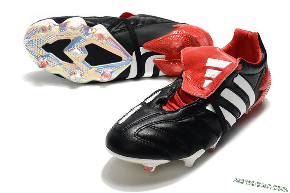 Adidas Predator 20+ Mutator Mania Tormentor FG Low-Tops Soccer Cleats - Black/White/Red 3