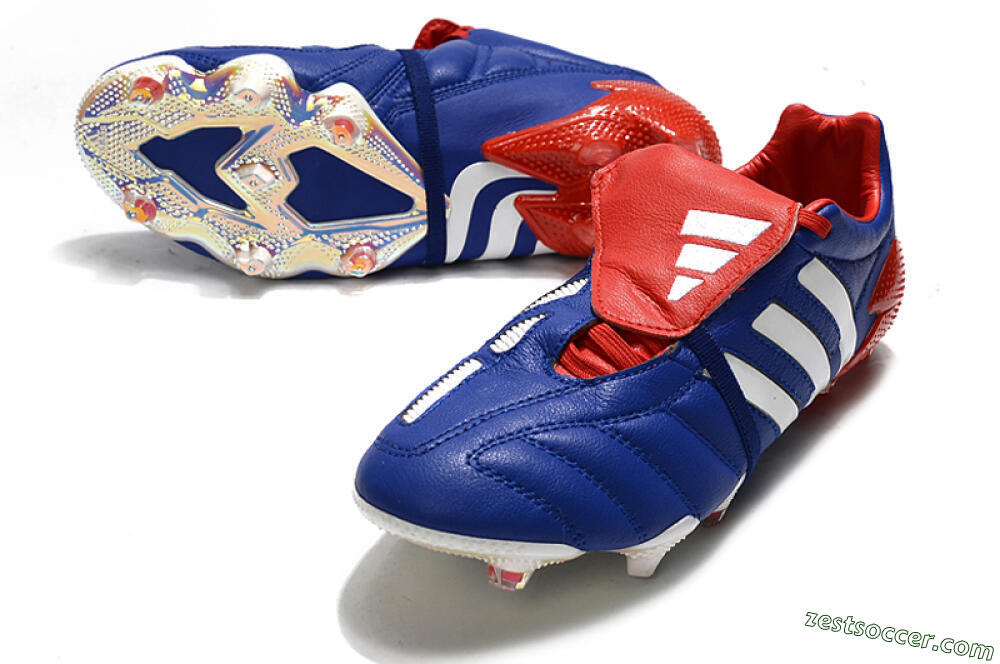 Adidas Predator 20+ Mutator Mania Tormentor FG Low-Tops Soccer Cleats - Blue/White/Red 3