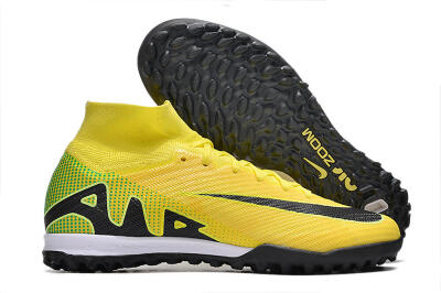 Nike Air Zoom Mercurial Superfly 9 Elite TF High-Tops Soccer Shoes - Yellow/Black/White