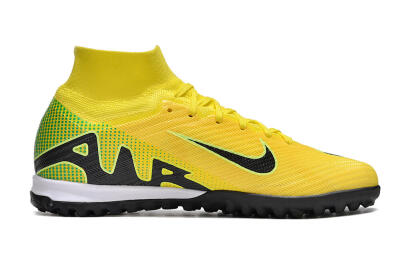 Nike Air Zoom Mercurial Superfly 9 Elite TF High-Tops Soccer Shoes - Yellow/Black/White