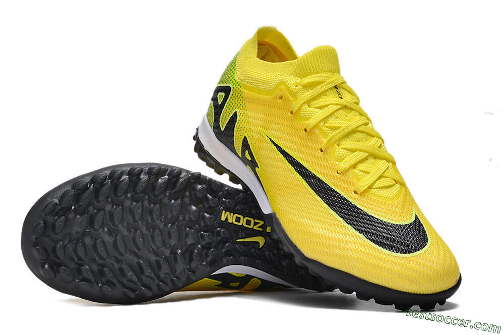 Nike Air Zoom Mercurial Vapor 15 Elite TF Low-Tops Soccer Cleats - Yellow/Black/White 1
