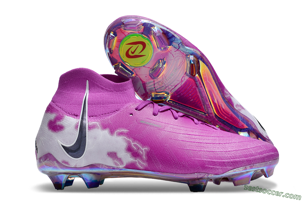 Nike Phantom Luna Elite SE NU FG High-Tops Soccer Cleats - Fuchsia Dream/Barely Grape 0