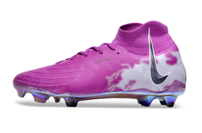 Nike Phantom Luna Elite SE NU FG High-Tops Soccer Cleats - Fuchsia Dream/Barely Grape