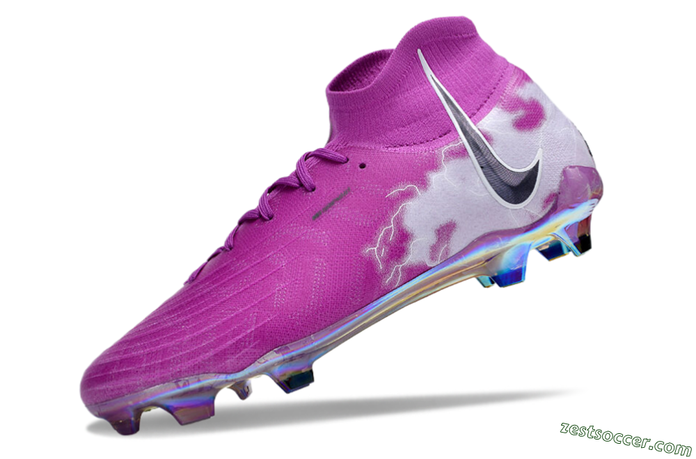 Nike Phantom Luna Elite SE NU FG High-Tops Soccer Cleats - Fuchsia Dream/Barely Grape 5