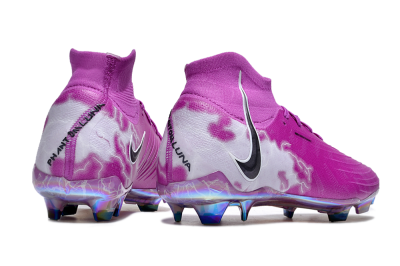 Nike Phantom Luna Elite SE NU FG High-Tops Soccer Cleats - Fuchsia Dream/Barely Grape