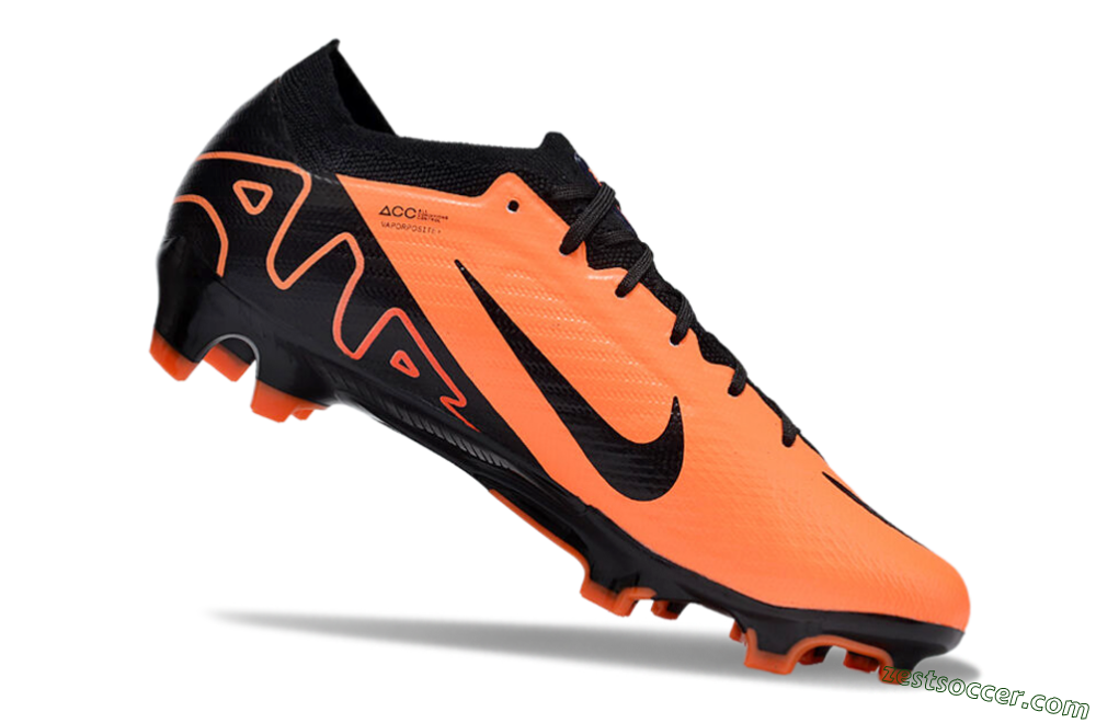 Nike Air Zoom Mercurial Vapor 15 Elite FG Low-Tops Soccer Cleats - Orange/Black 4