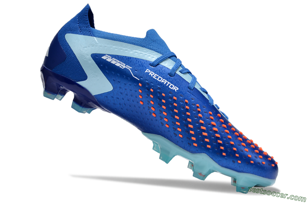 Adidas Predator Accuracy Paul Pogba.1 FG Low-Tops Soccer Cleats - Blue/White/Jade 4