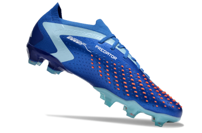 Adidas Predator Accuracy Paul Pogba.1 FG Low-Tops Soccer Cleats - Blue/White/Jade