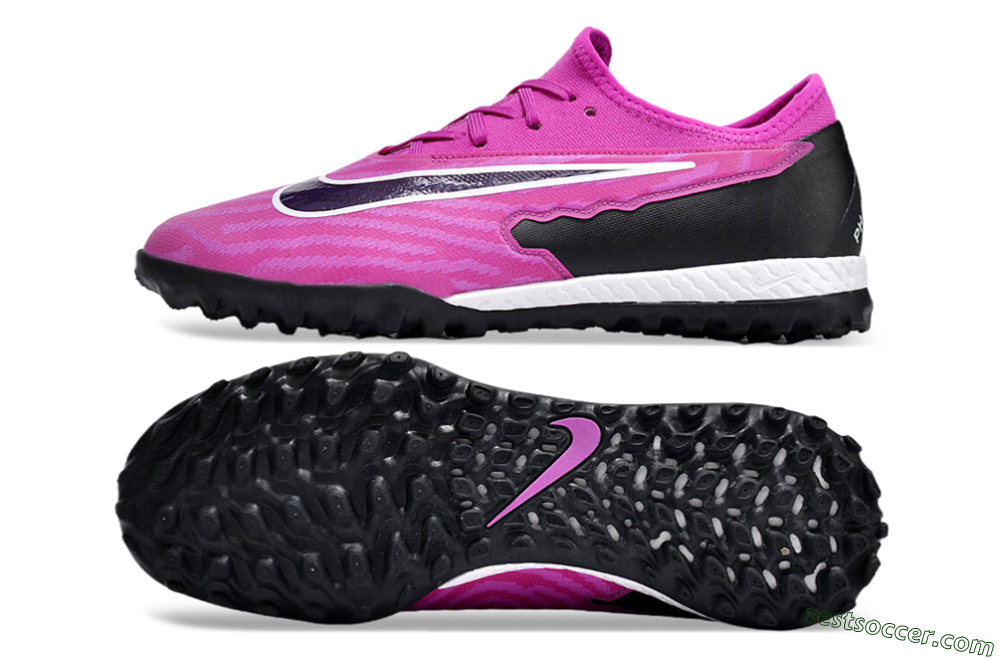 Nike React Phantom GX Pro TF Low-Tops Soccer Shoes - Pink/Purple/Black 1