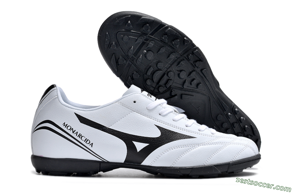 Mizuno Monarcida Neo Ckassic TF Low-Tops Soccer Shoes - White/Black 2