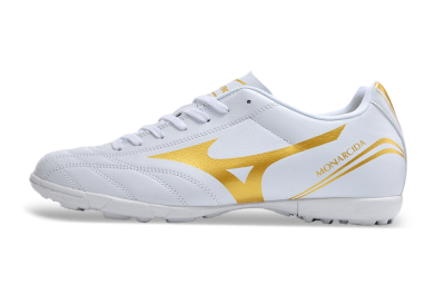 Mizuno Monarcida Neo Ckassic TF Low-Tops Soccer Shoes - White/Gold