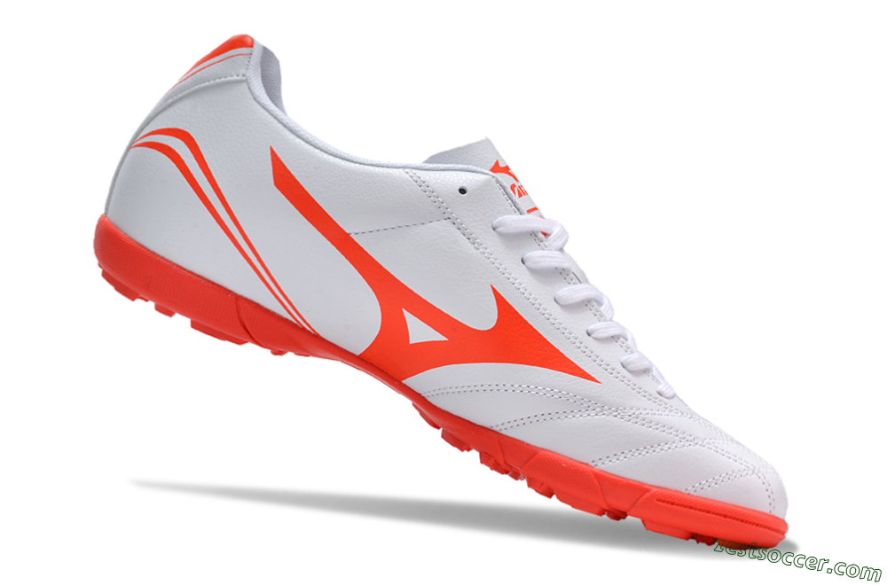 Mizuno Monarcida Neo Ckassic TF Low-Tops Soccer Shoes - White/Red 4