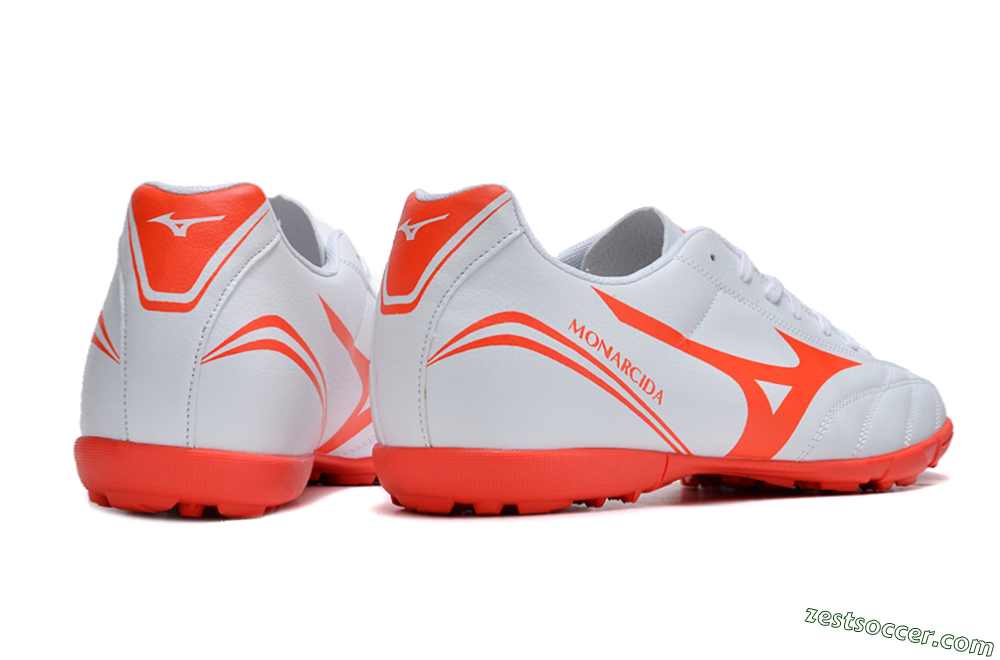 Mizuno Monarcida Neo Ckassic TF Low-Tops Soccer Shoes - White/Red 6