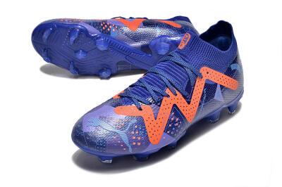 Puma Future Ultimate FG Low-Tops Soccer Cleats - Blue/Orange