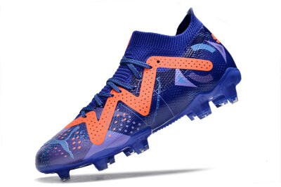 Puma Future Ultimate FG Low-Tops Soccer Cleats - Blue/Orange