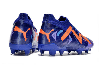 Puma Future Ultimate FG Low-Tops Soccer Cleats - Blue/Orange