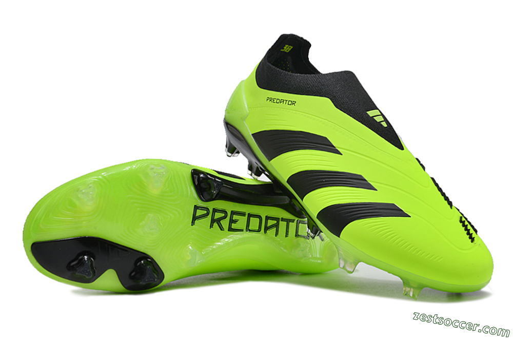 Adidas Predator Accuracy+ FG Low-Tops Soccer Cleats - Yellow/Black 3