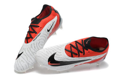 Nike Phantom GX Elite FG Low-Tops Soccer Cleats - White/Red/Black