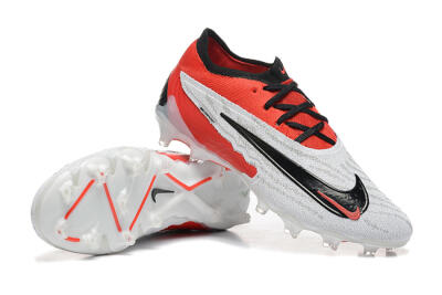 Nike Phantom GX Elite FG Low-Tops Soccer Cleats - White/Red/Black