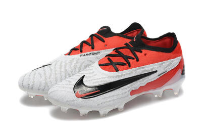Nike Phantom GX Elite FG Low-Tops Soccer Cleats - White/Red/Black
