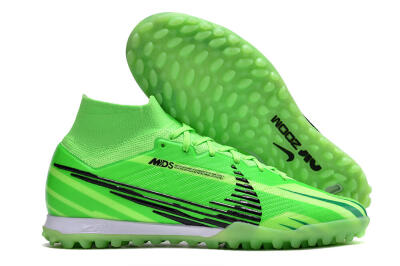 Nike Air Zoom Mercurial Superfly 9 Elite TF High-Tops Soccer Shoes - Green/Black/Whtie