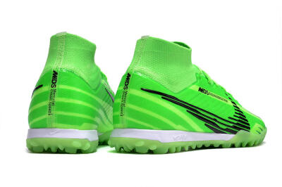 Nike Air Zoom Mercurial Superfly 9 Elite TF High-Tops Soccer Shoes - Green/Black/Whtie