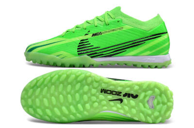 Nike Air Zoom Mercurial Vapor 15 Elite TF Low-Tops Soccer Shoes - Green/Black/Whtie