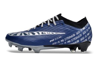 Nike Air Zoom Mercurial Vapor 15 Elite FG Low-Tops Soccer Cleats - Blue/Black/Silver