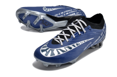 Nike Air Zoom Mercurial Vapor 15 Elite FG Low-Tops Soccer Cleats - Blue/Black/Silver