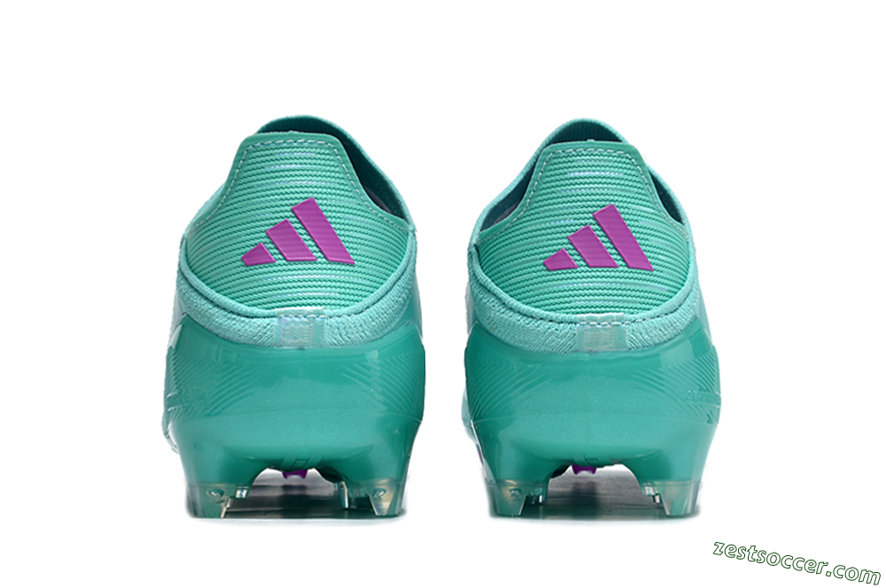 Adidas F50 Adizero FG Low-Tops Soccer Cleats - Jade/Purple/Blue 5