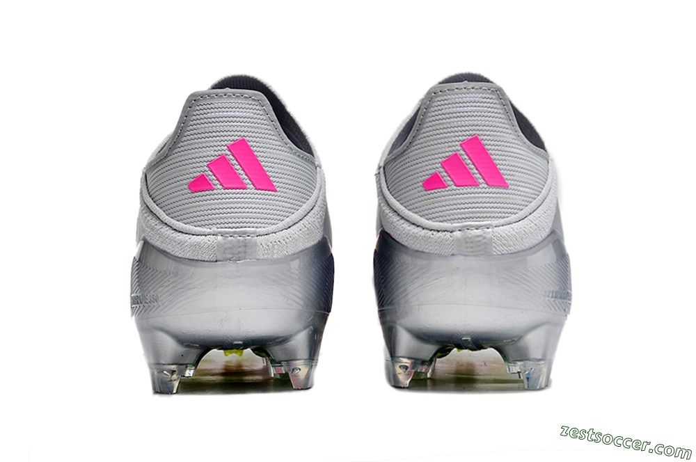 Adidas F50 Adizero FG Low-Tops Soccer Cleats - Silver/Yellow/Pink 5